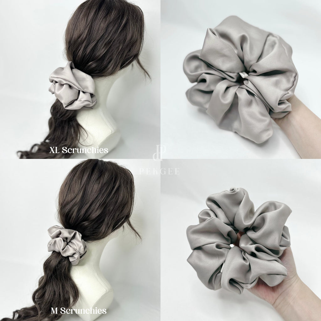 Signature Satin Scrunchies | Silver City