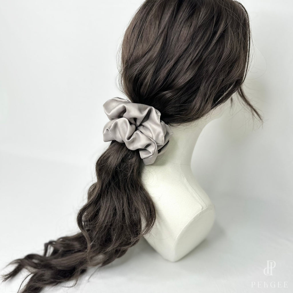 Signature Satin Scrunchies | Silver City