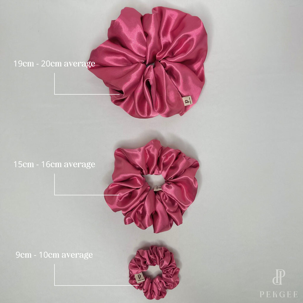 Signature Satin Scrunchies | Barbie Pink