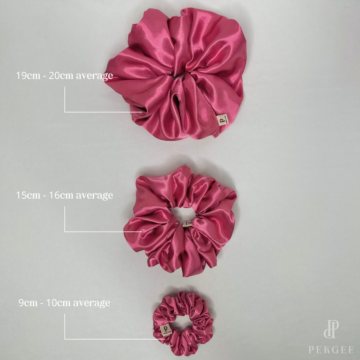 Signature Satin Scrunchies | Barbie Pink