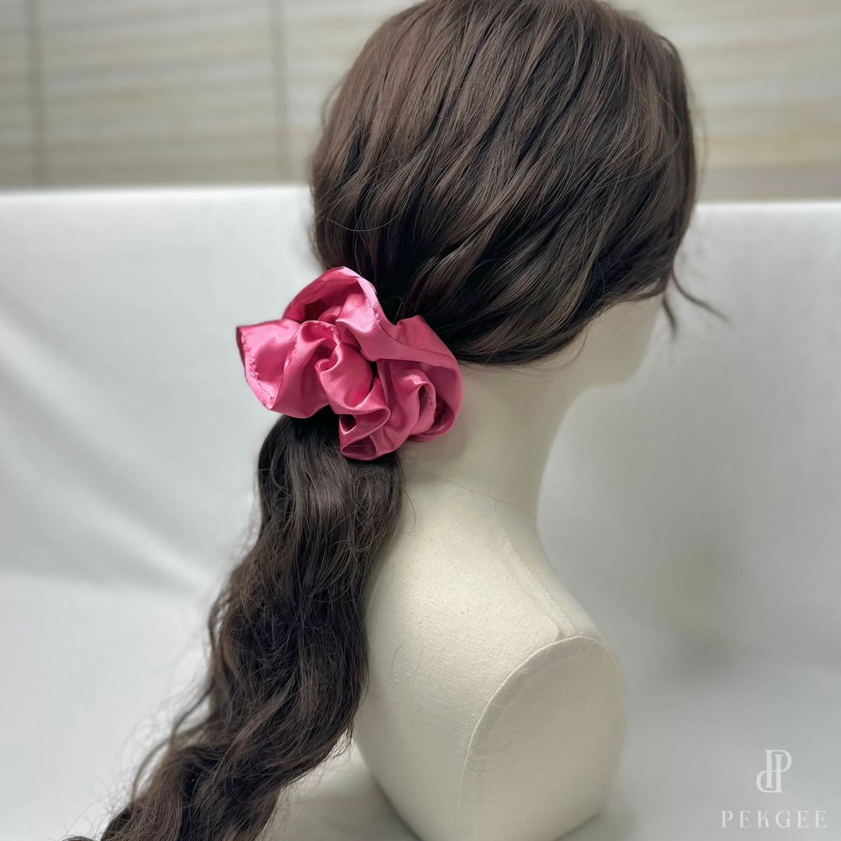 Signature Satin Scrunchies | Barbie Pink