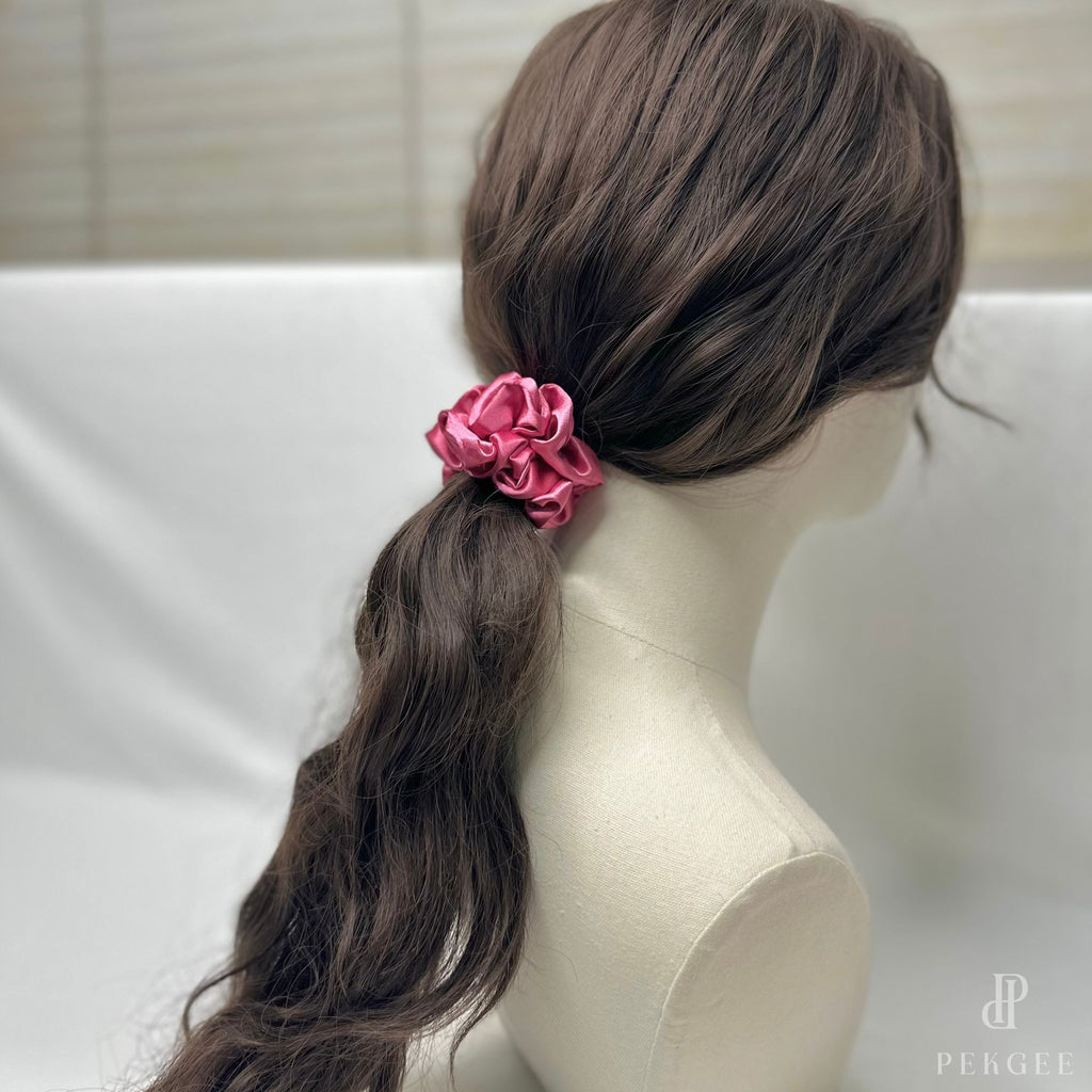 Signature Satin Scrunchies | Barbie Pink