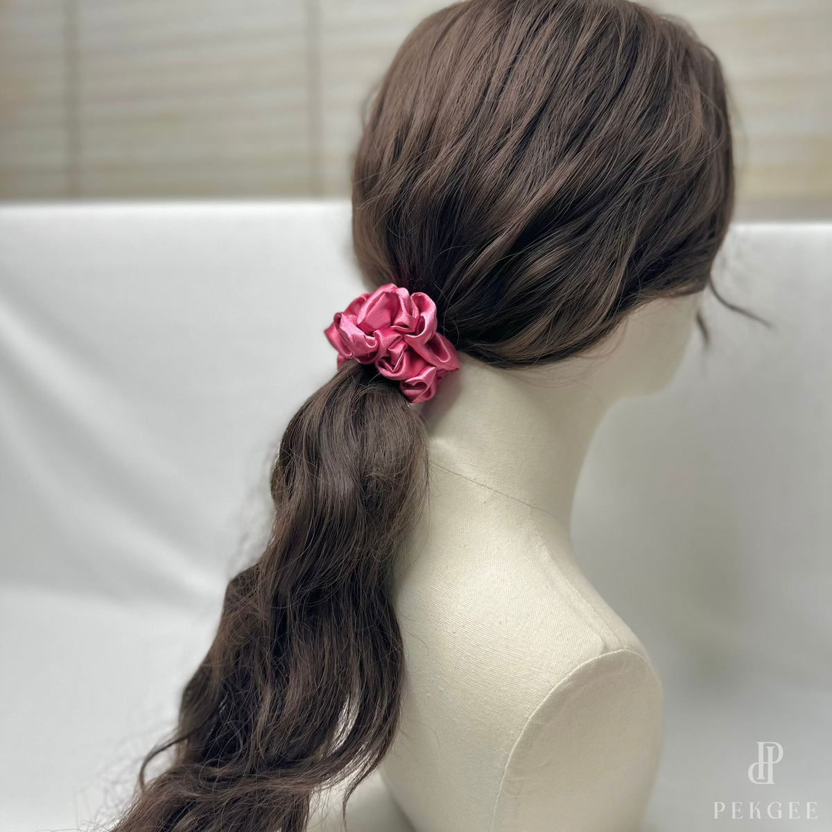 Signature Satin Scrunchies | Barbie Pink