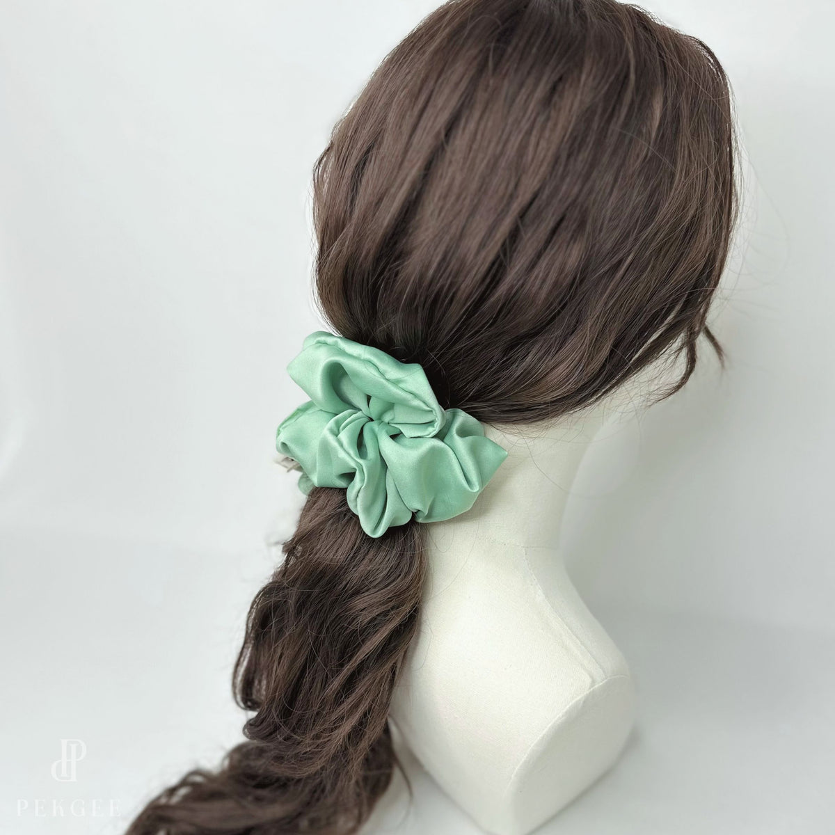 Signature Satin Scrunchies |  Sage Green