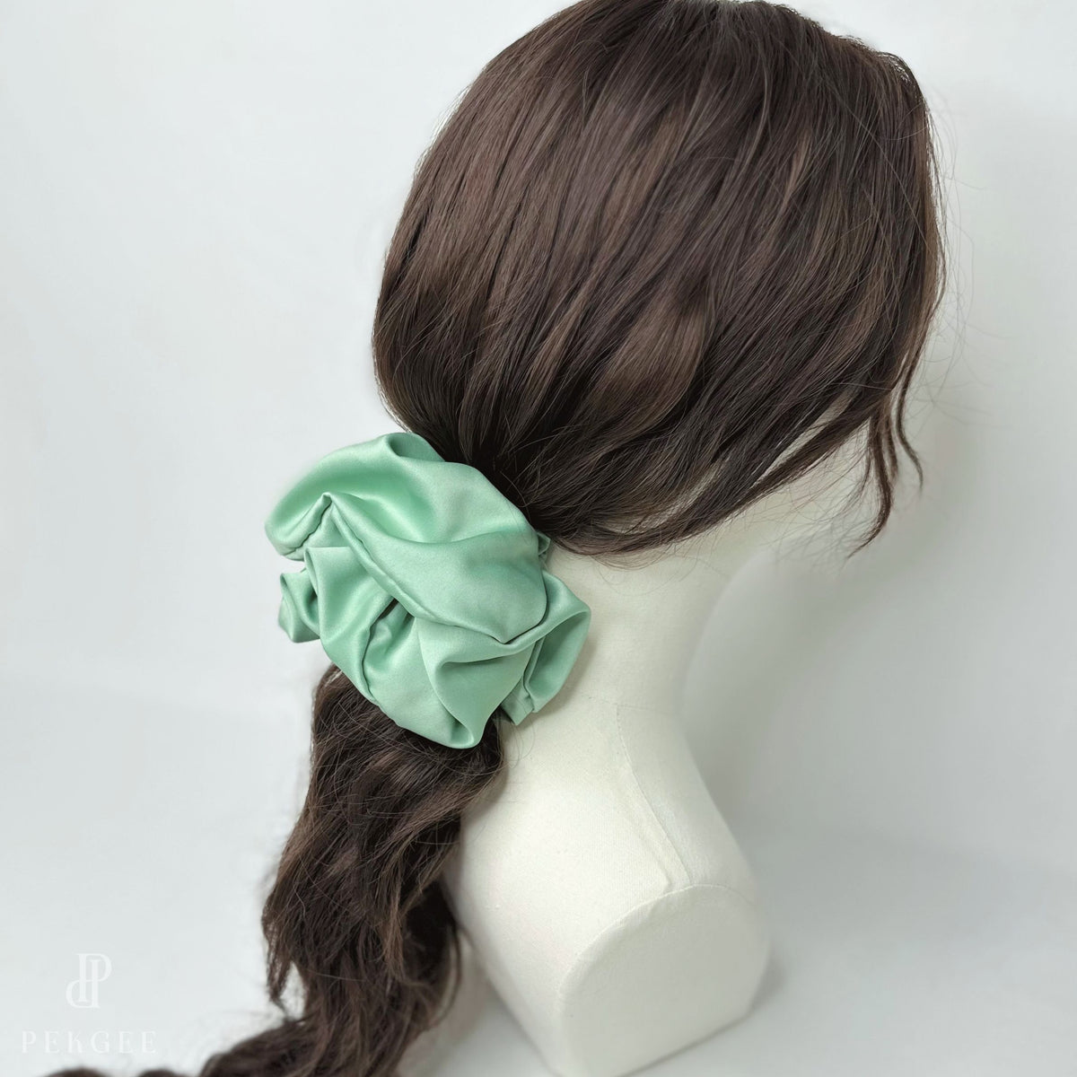 Signature Satin Scrunchies |  Sage Green