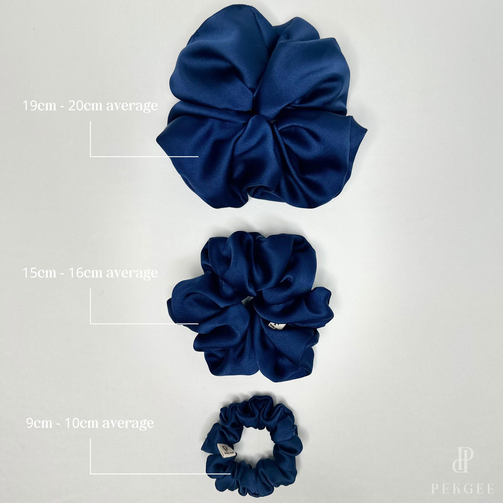 Signature Satin Scrunchies |  Royal Navy