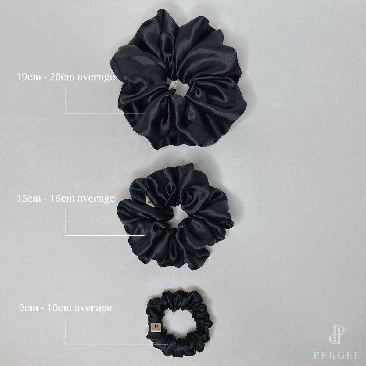 Signature Satin Scrunchies | Black Night