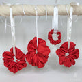 Signature Satin Scrunchies | Rose Red