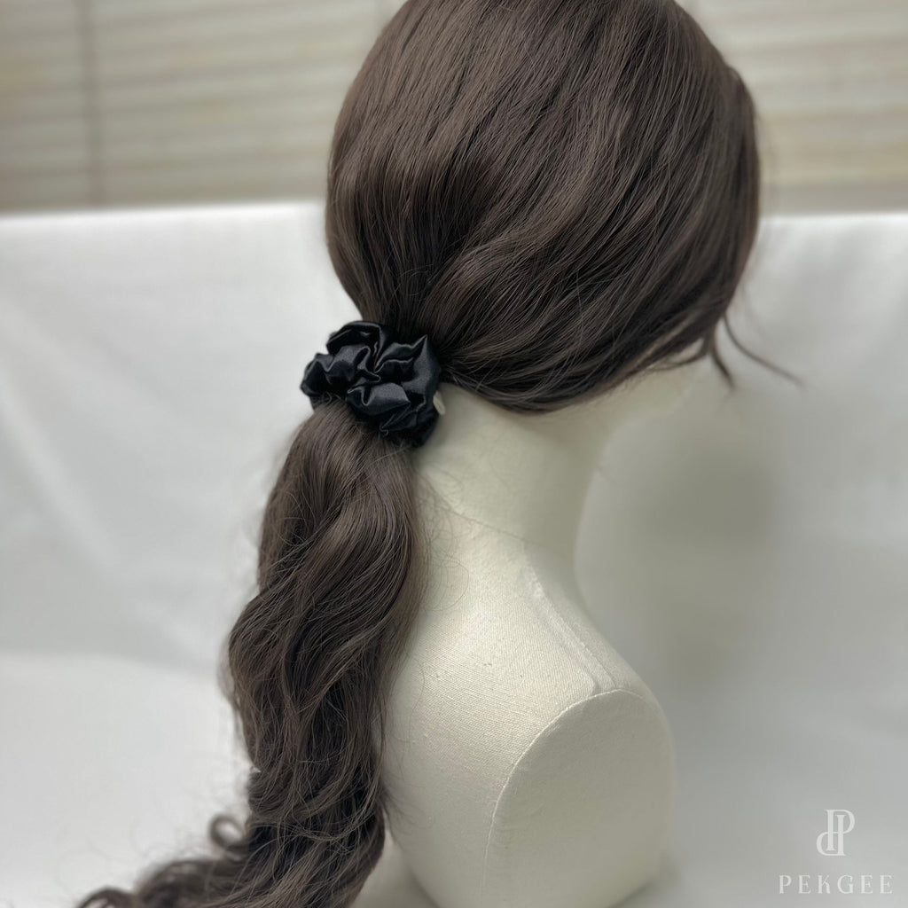 Signature Satin Scrunchies | Black Night