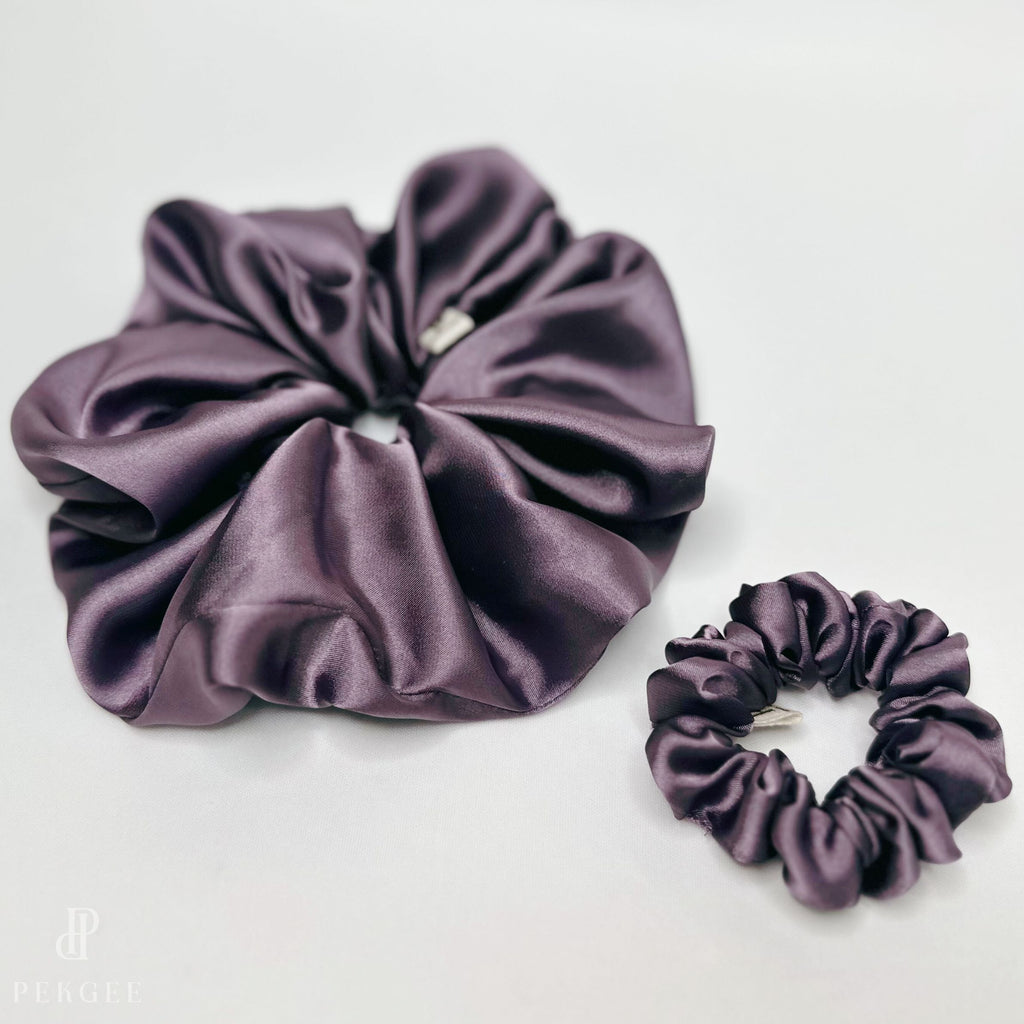 Signature Satin Scrunchies | Purple Grapes