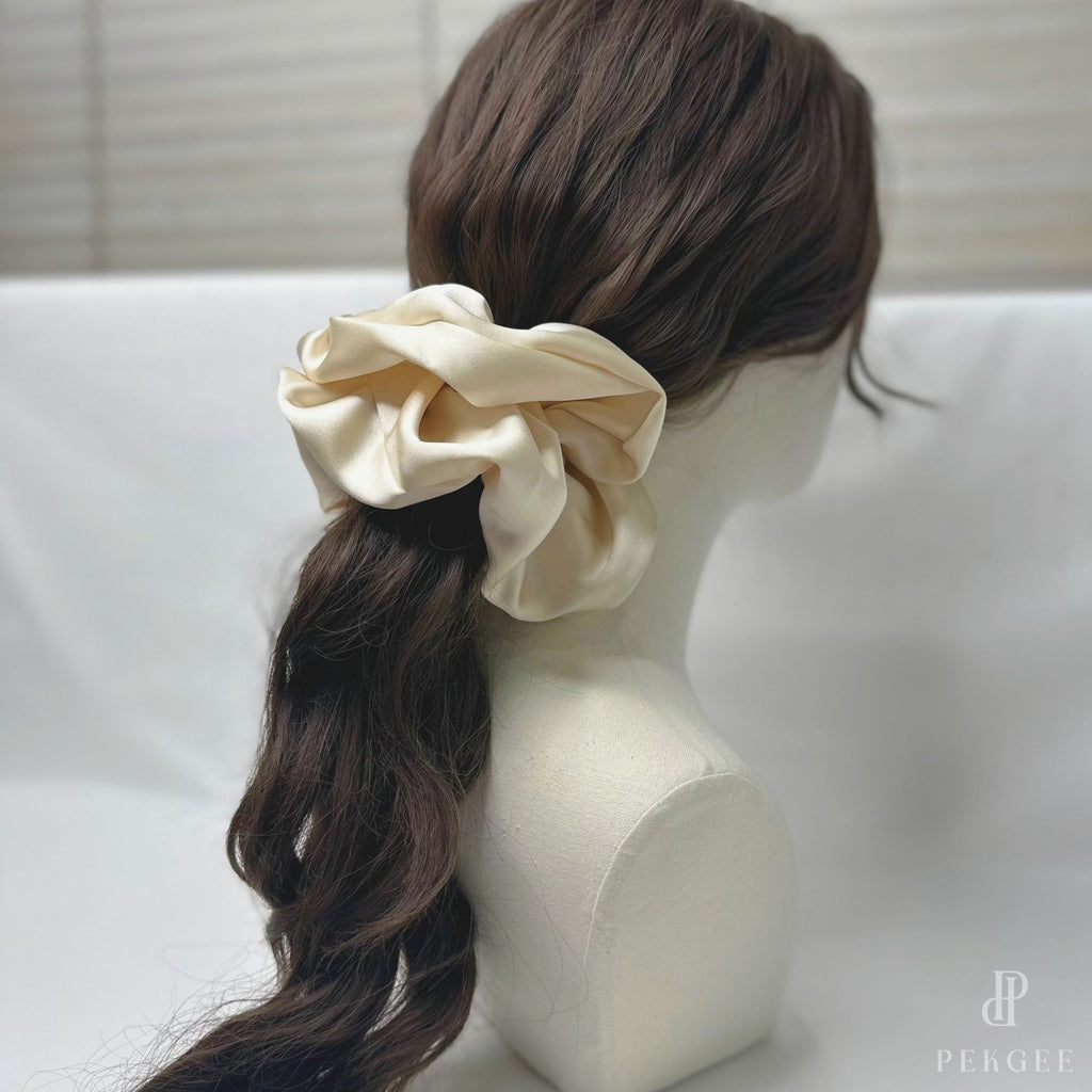 Signature Satin Scrunchies | Champagne