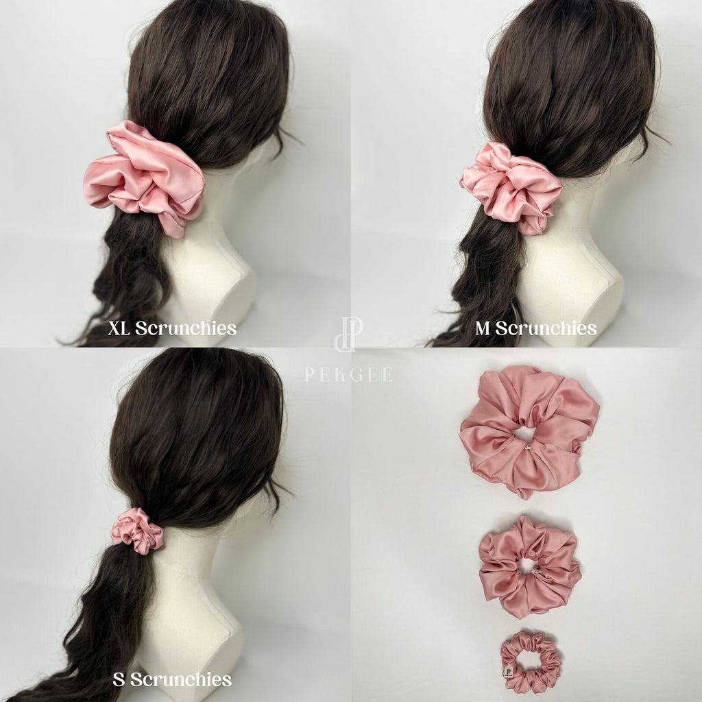 Signature Satin Scrunchies | Candy Pink