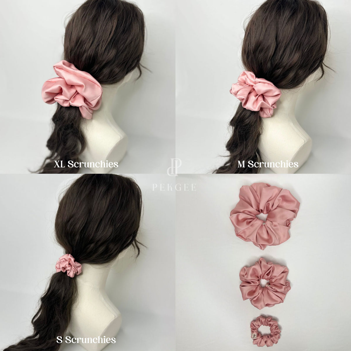 Signature Satin Scrunchies | Candy Pink