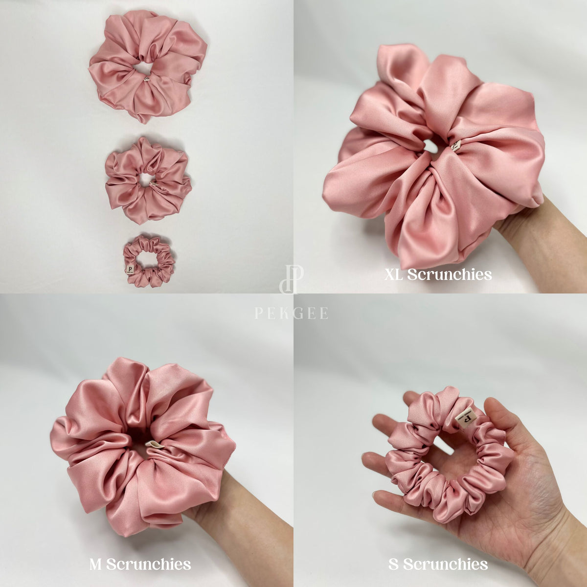 Signature Satin Scrunchies | Candy Pink