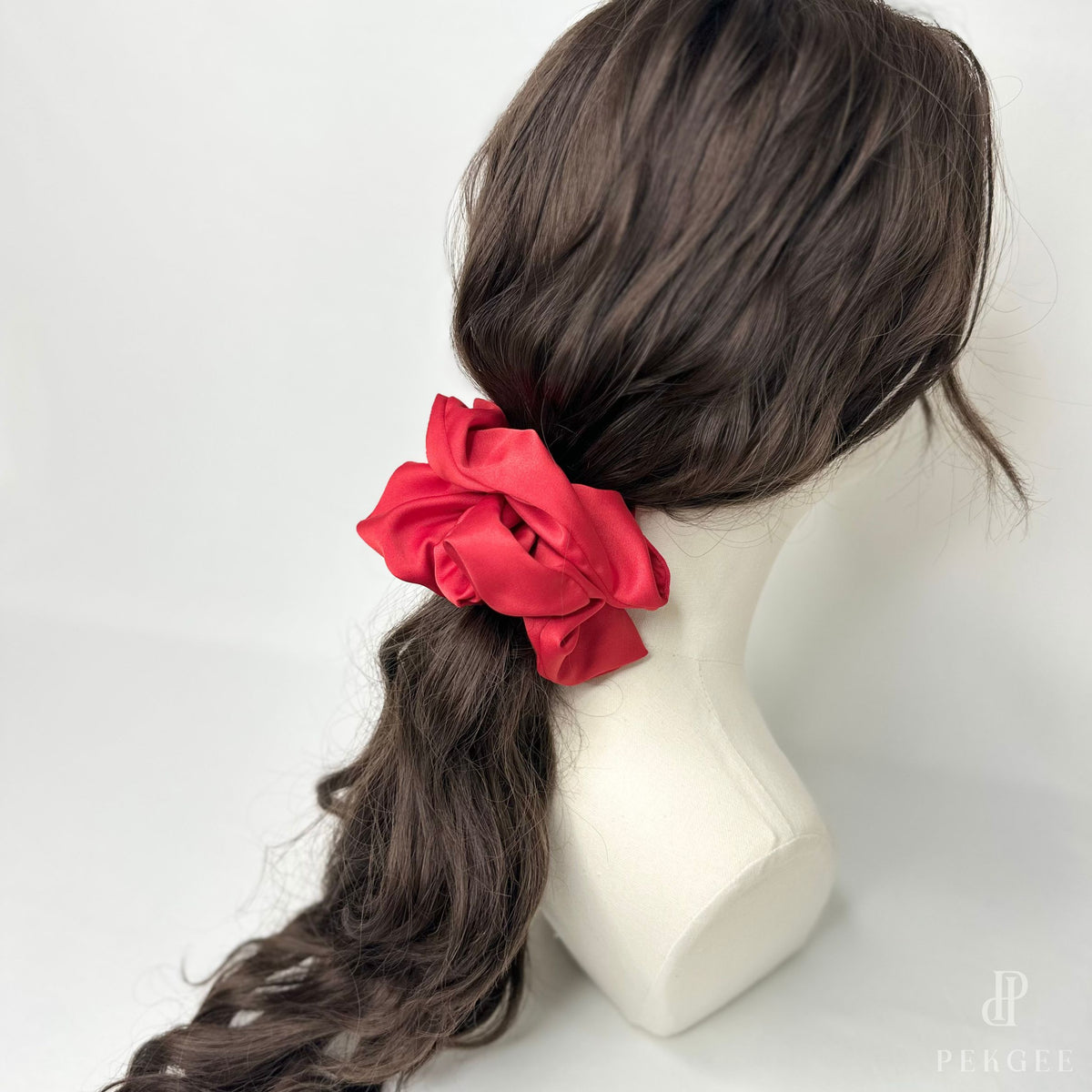 Signature Satin Scrunchies | Rose Red