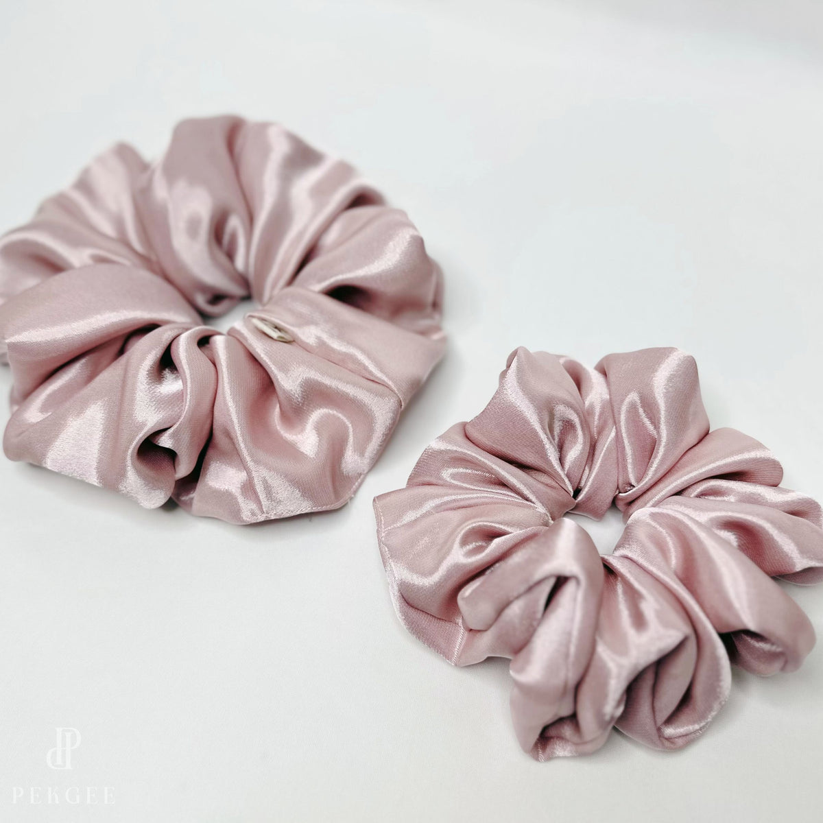 Signature Satin Scrunchies | Sparkling Pink