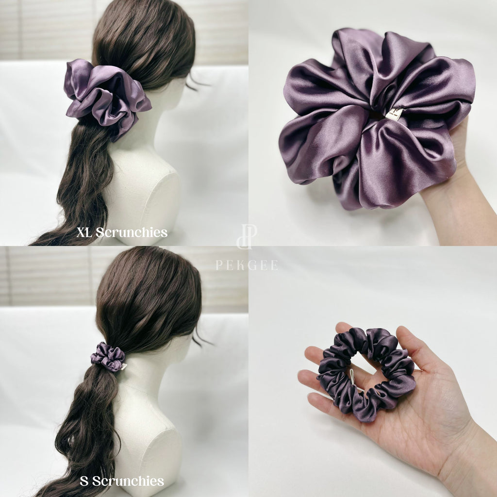 Signature Satin Scrunchies | Purple Grapes