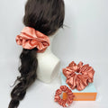 Signature Satin Scrunchies | Pumpkin Orange