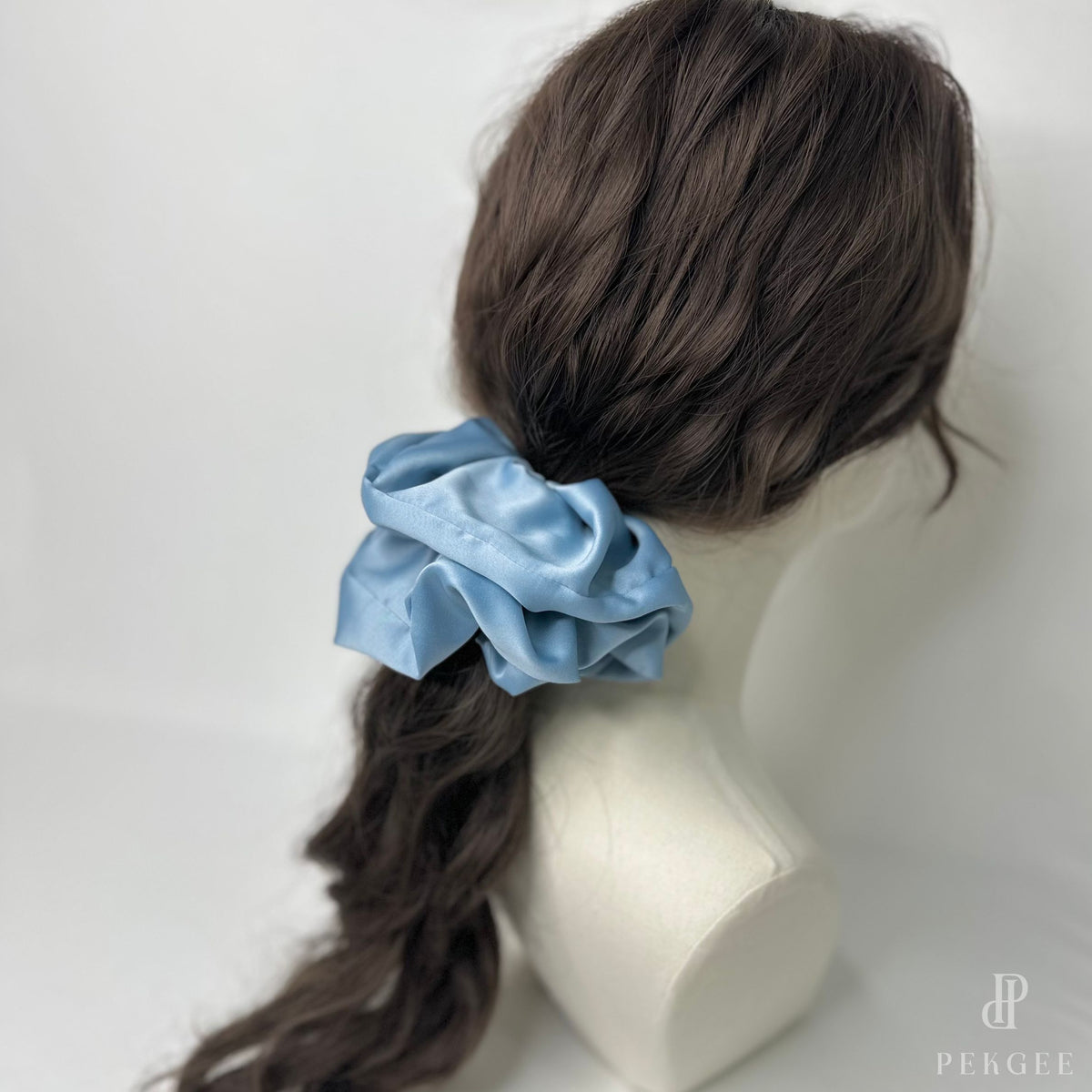 Signature Satin Scrunchies | Lulworth Blue