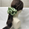 Signature Satin Scrunchies | Avocado Green