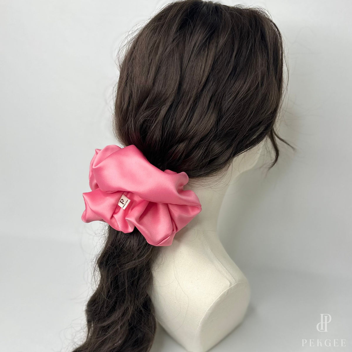 Signature Satin Scrunchies | Flamingo Pink