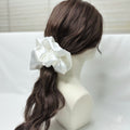 Signature Satin Scrunchies | Pearl White