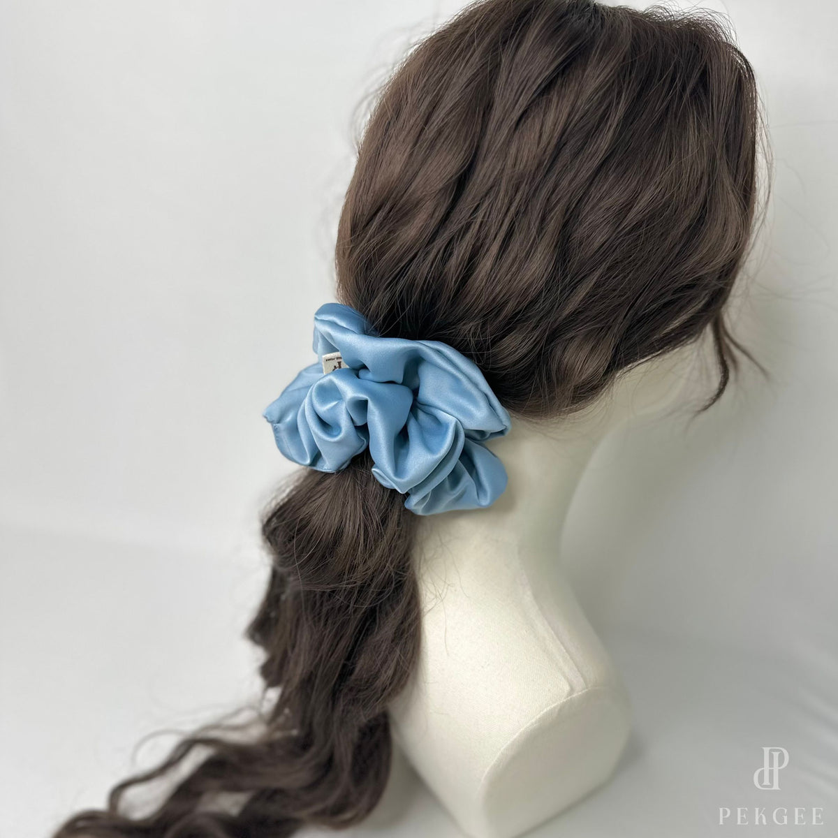 Signature Satin Scrunchies | Lulworth Blue