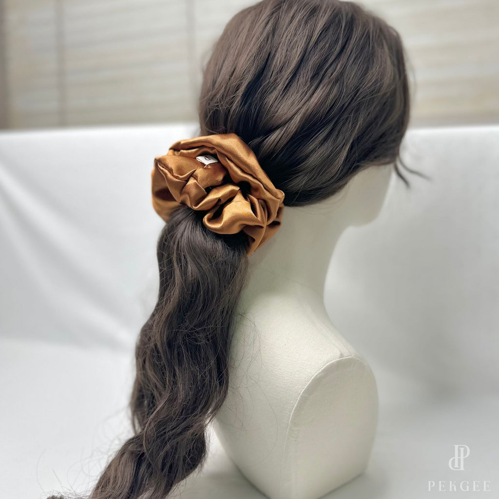 Signature Satin Scrunchies | Golden