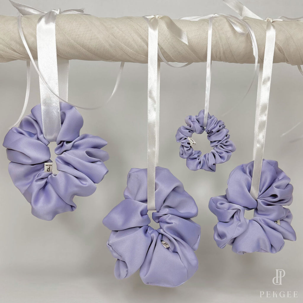 Signature Satin Scrunchies | Light Purple