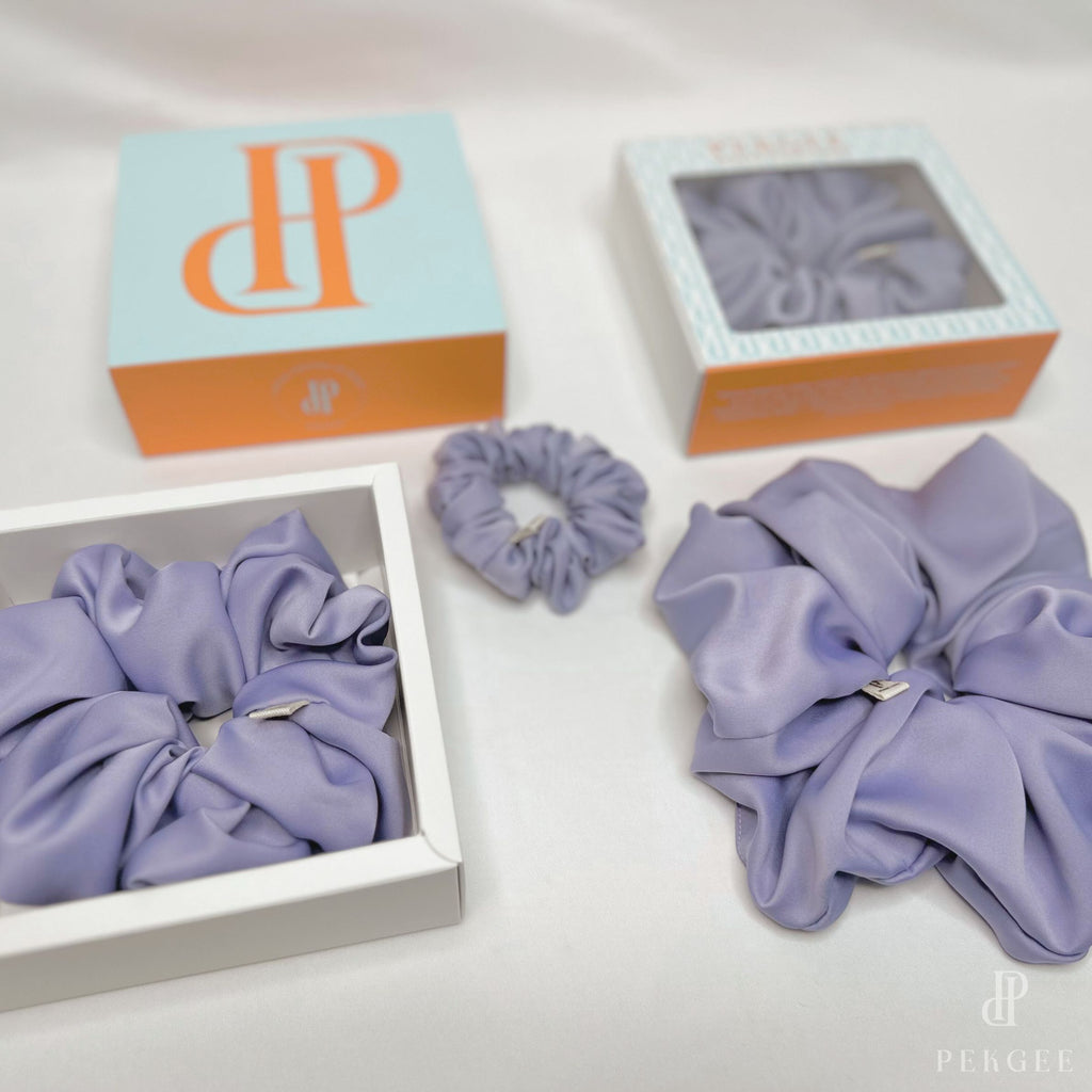 Signature Satin Scrunchies | Light Purple
