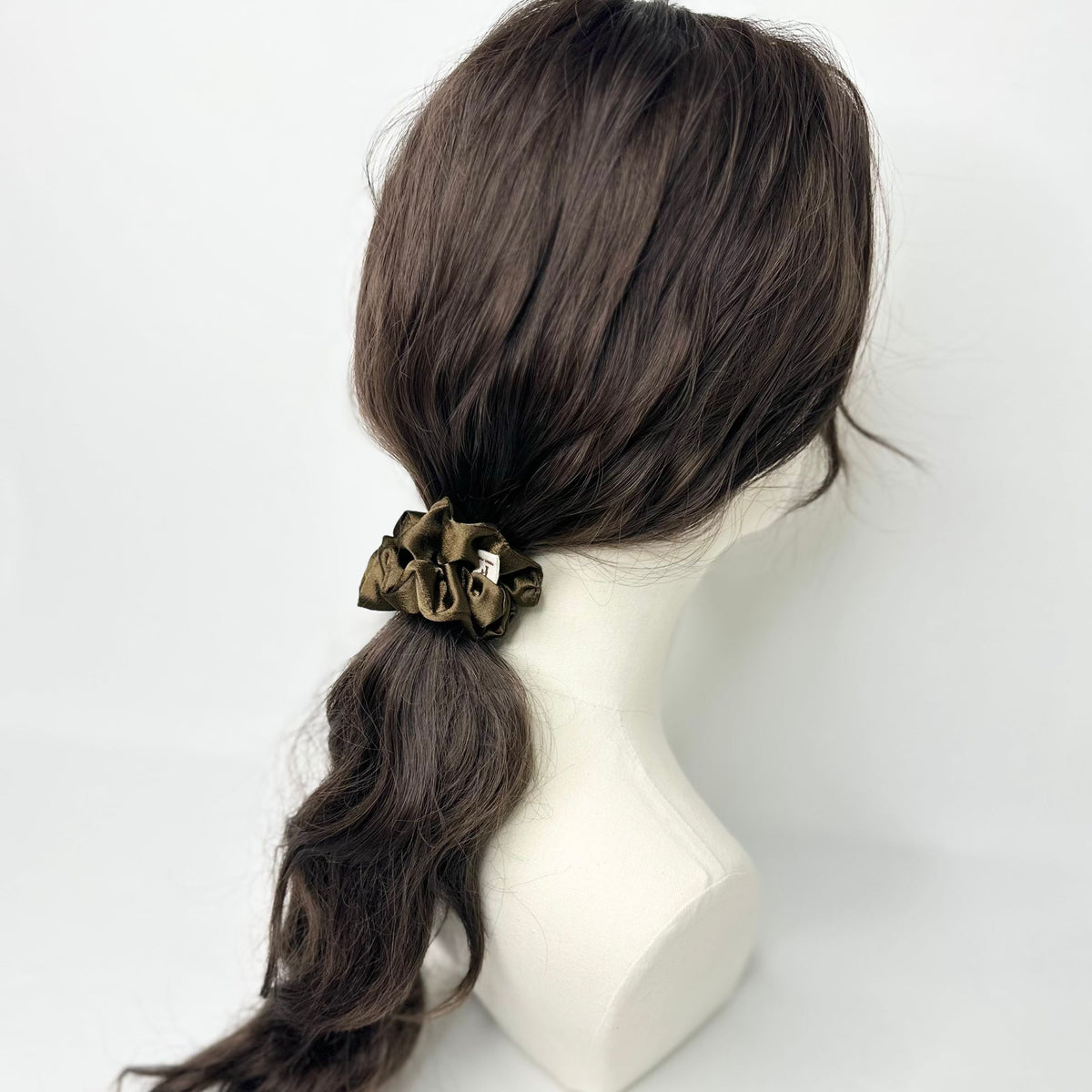 Signature Satin Scrunchies | Mocha Brown