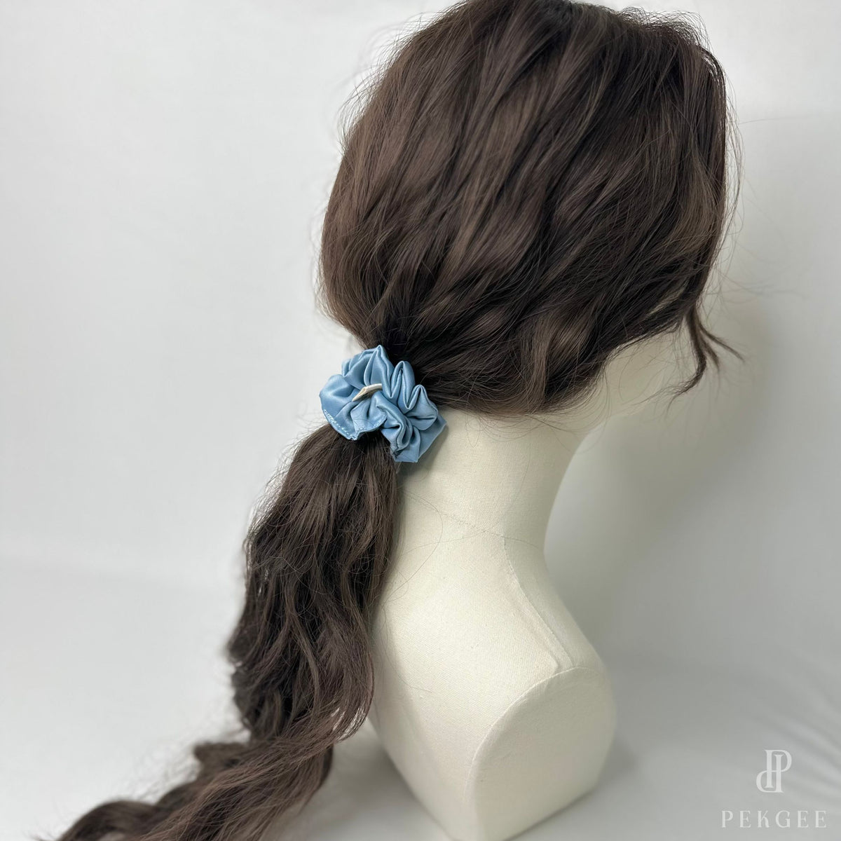 Signature Satin Scrunchies | Lulworth Blue