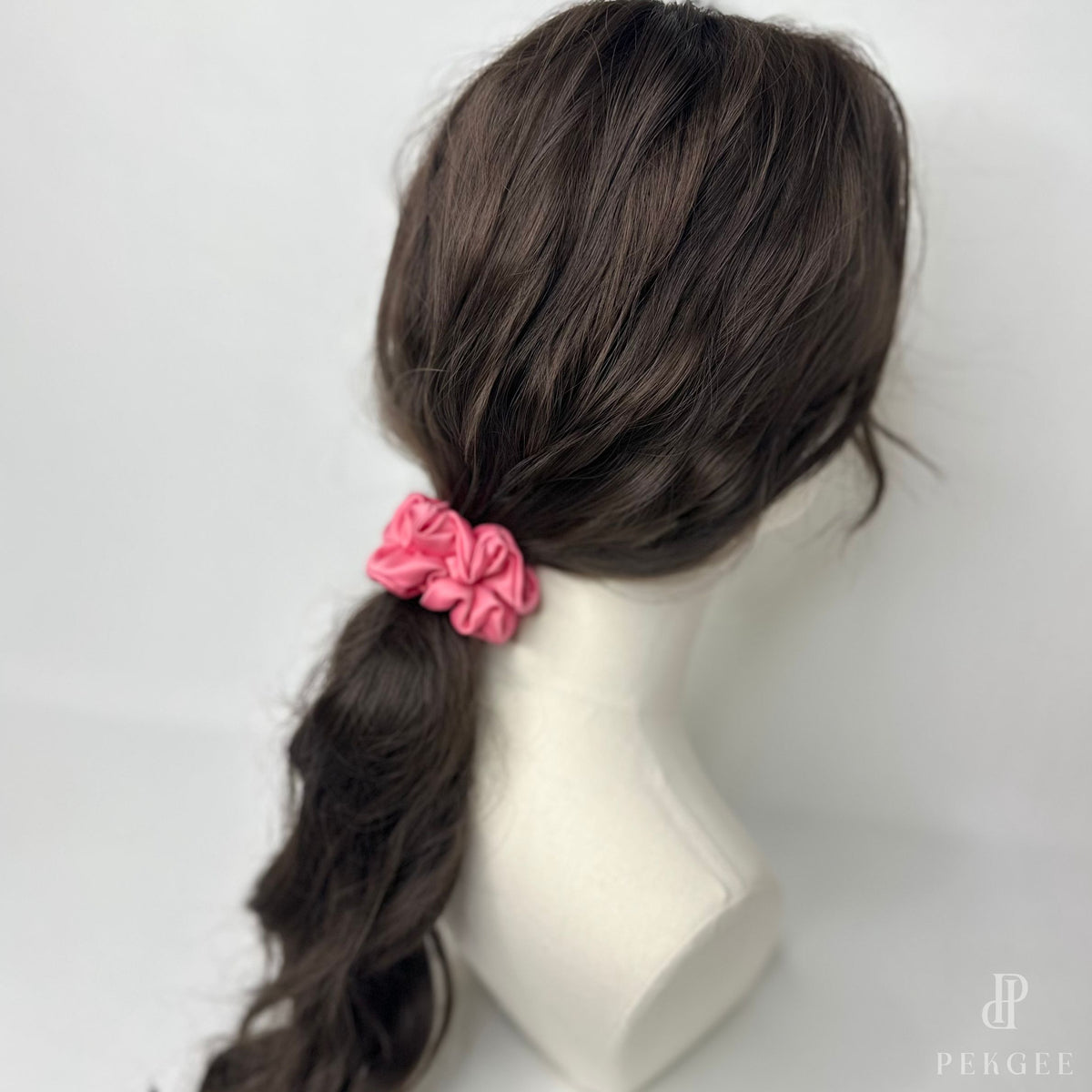 Signature Satin Scrunchies | Flamingo Pink