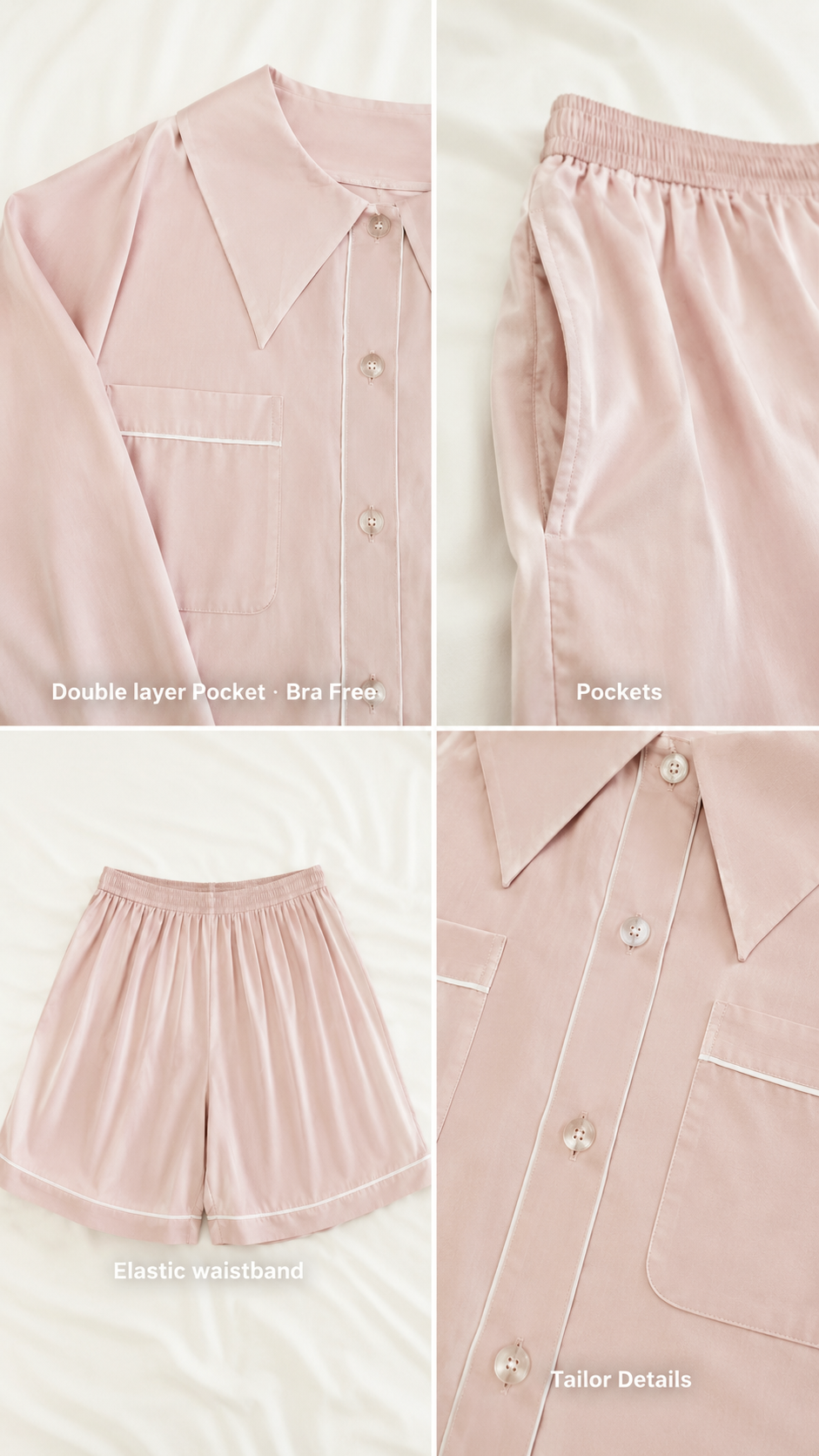 Dream Of Tone |  Dream Petal Long Sleeve (Pink + White)