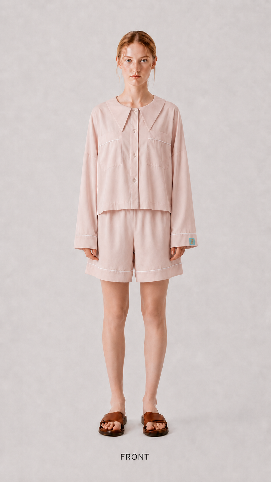Dream Of Tone |  Dream Petal Long Sleeve (Pink + White)