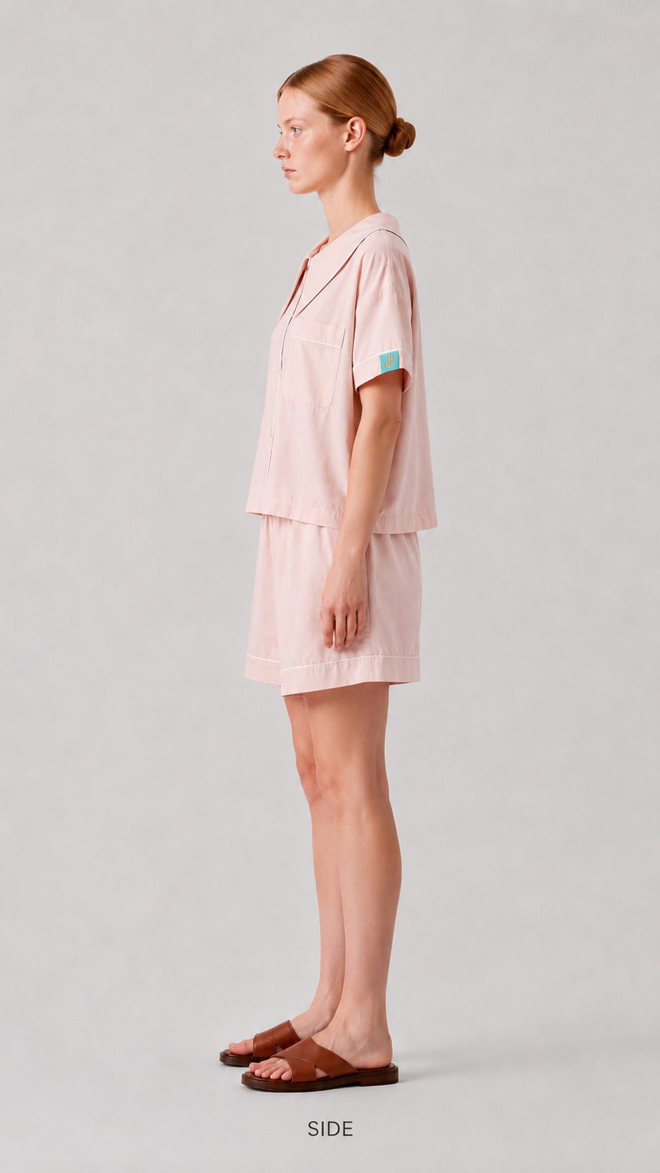 Dream Of Tone |  Dream Petal  Short Sleeve (Pink + White)