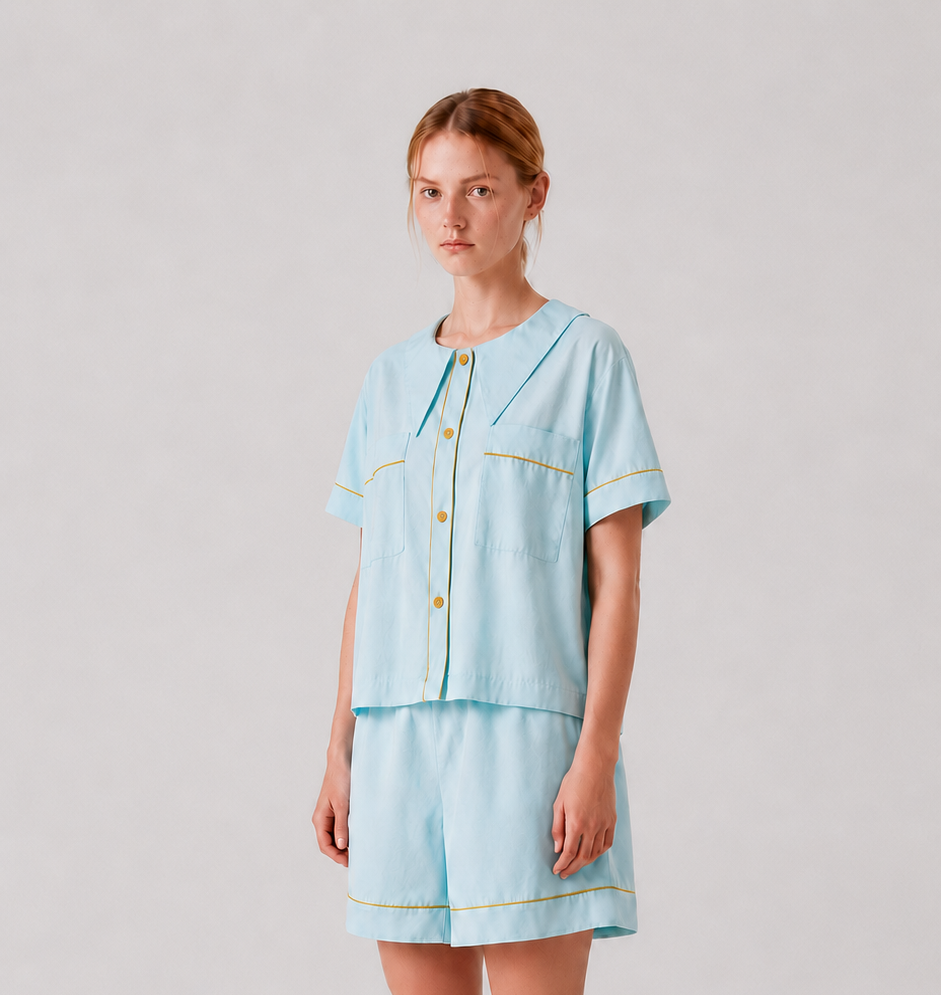 Dream Of Tone |  Solazure Short Sleeve (Green + Orange)