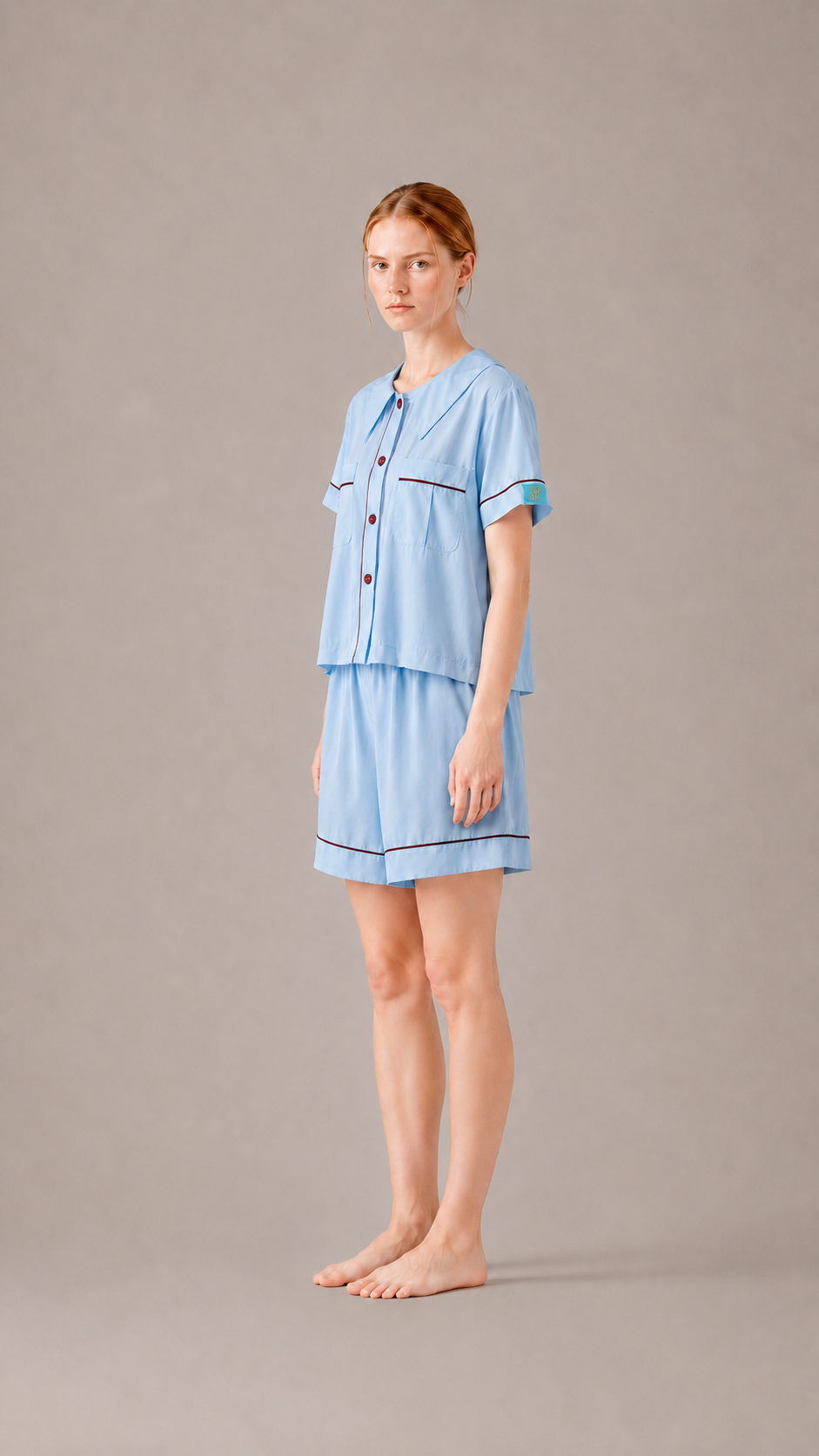 Dream Of Tone | Silent Flame Short Sleeve (Blue + Red)