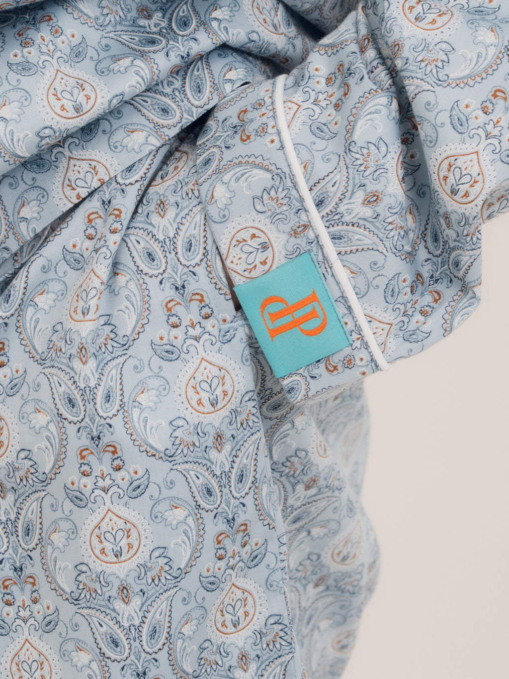 Premium cotton fabric texture of the PEKGEE Sailorette Pastel Mirage collection.