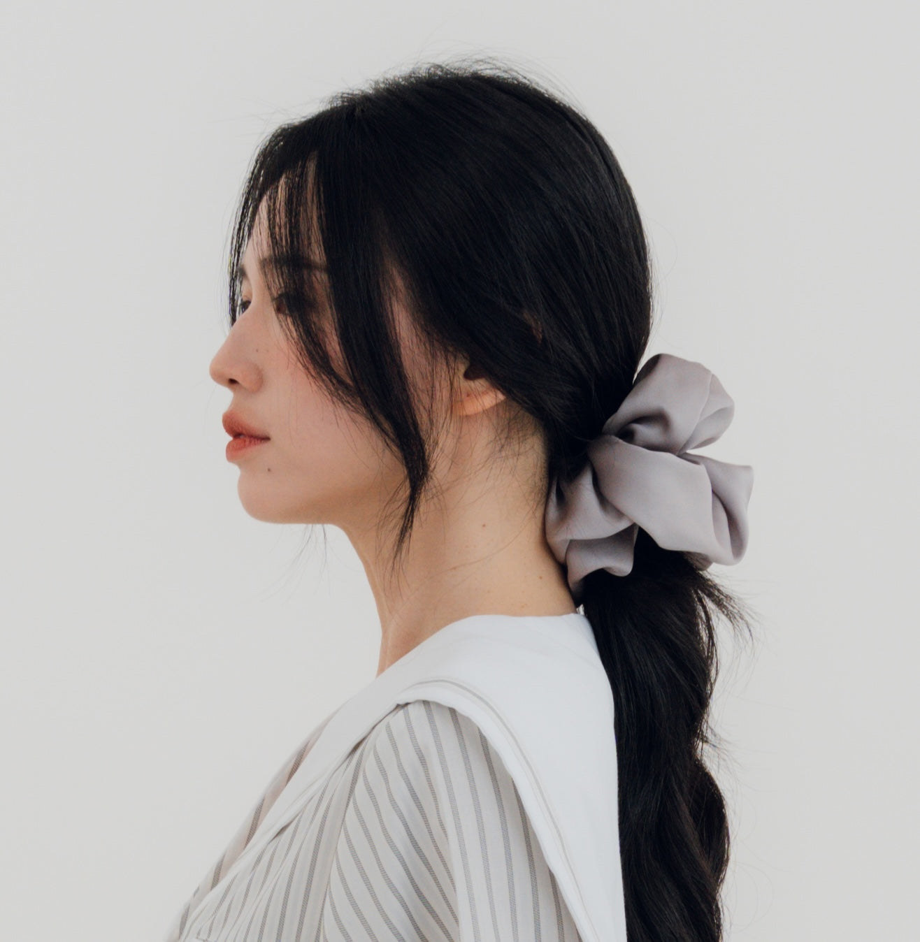 PEKGEE Signature Giant Size Satin Scrunchie handmade from premium satin fabric.