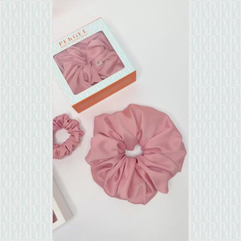 Signature Satin Scrunchies | Candy Pink
