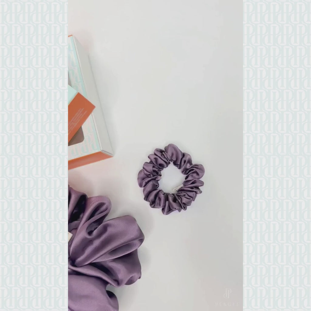 Signature Satin Scrunchies | Purple Grapes