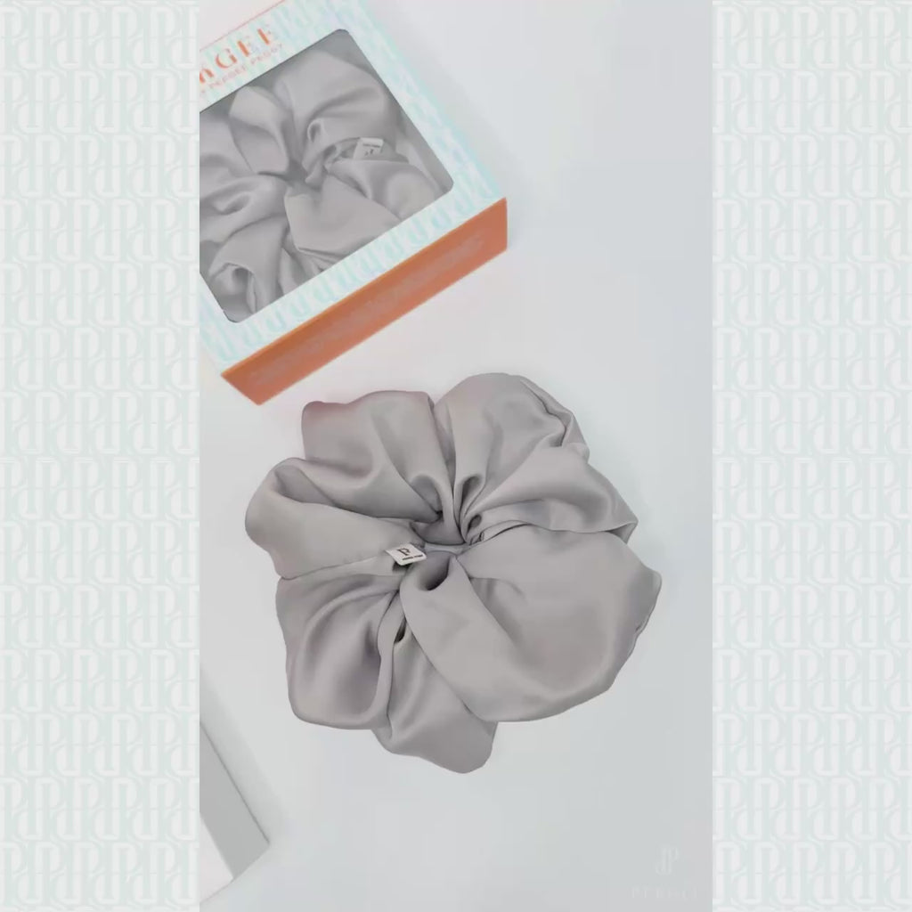 Signature Satin Scrunchies | Silver City